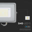 50W LED PROIETTORE SMD SAMSUNG CHIP SLIM CORPO GRIGIO 4000K