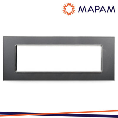 PLACCA VETRO T2 6007BL-3 7P GRIGIO