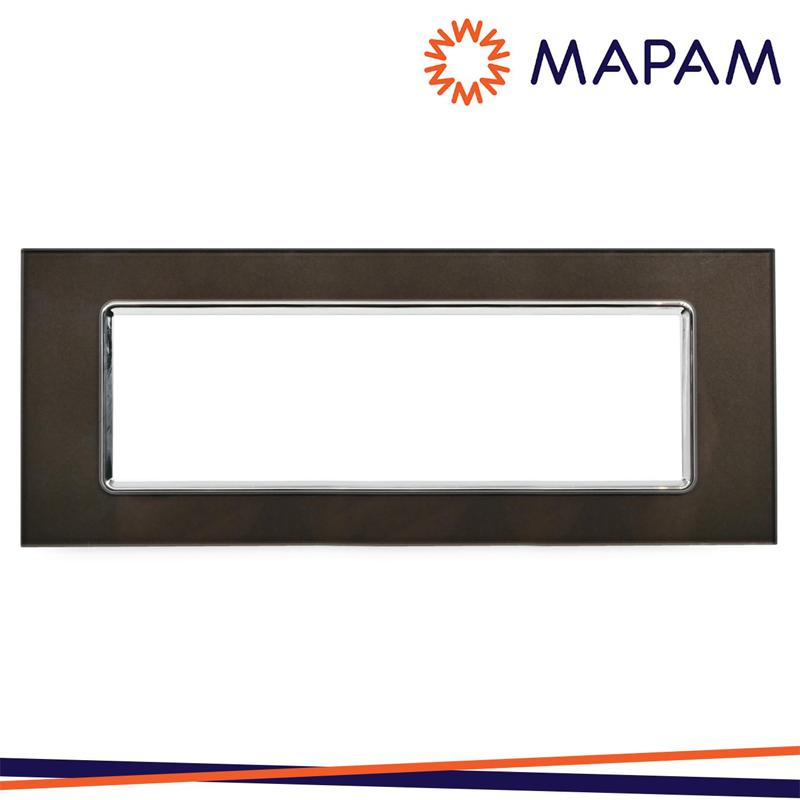 PLACCA VETRO T2 6007BL-6 7P TESTA DI MORO