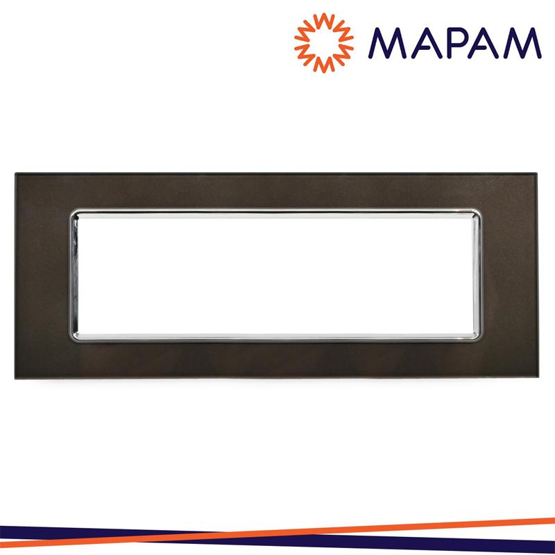 PLACCA VETRO T2 6007BL-6 7P TESTA DI MORO