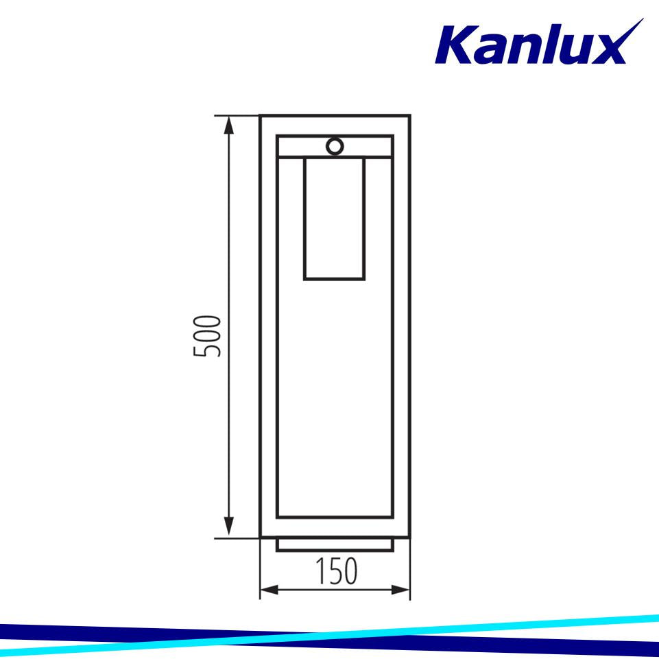 LAMPADA DA GIARDINO CON SORGENTE DI LUCE CAMBIABILE VIMO 50 SE-B - KANLUX