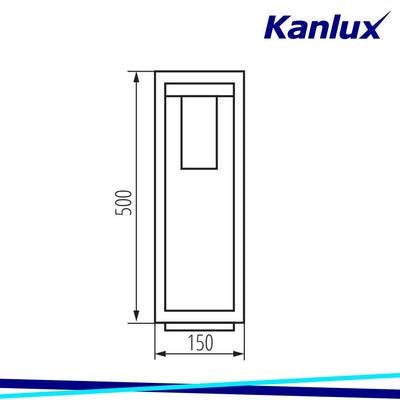 LAMPADA DA GIARDINO CON SORGENTE DI LUCE CAMBIABILE VIMO 50 B - KANLUX