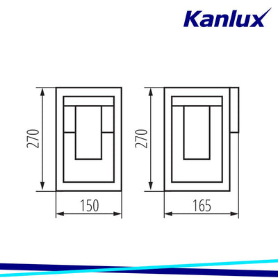 LAMPADA DA GIARDINO CON SORGENTE DI LUCE CAMBIABILE VIMO EL 27 BR - KANLUX