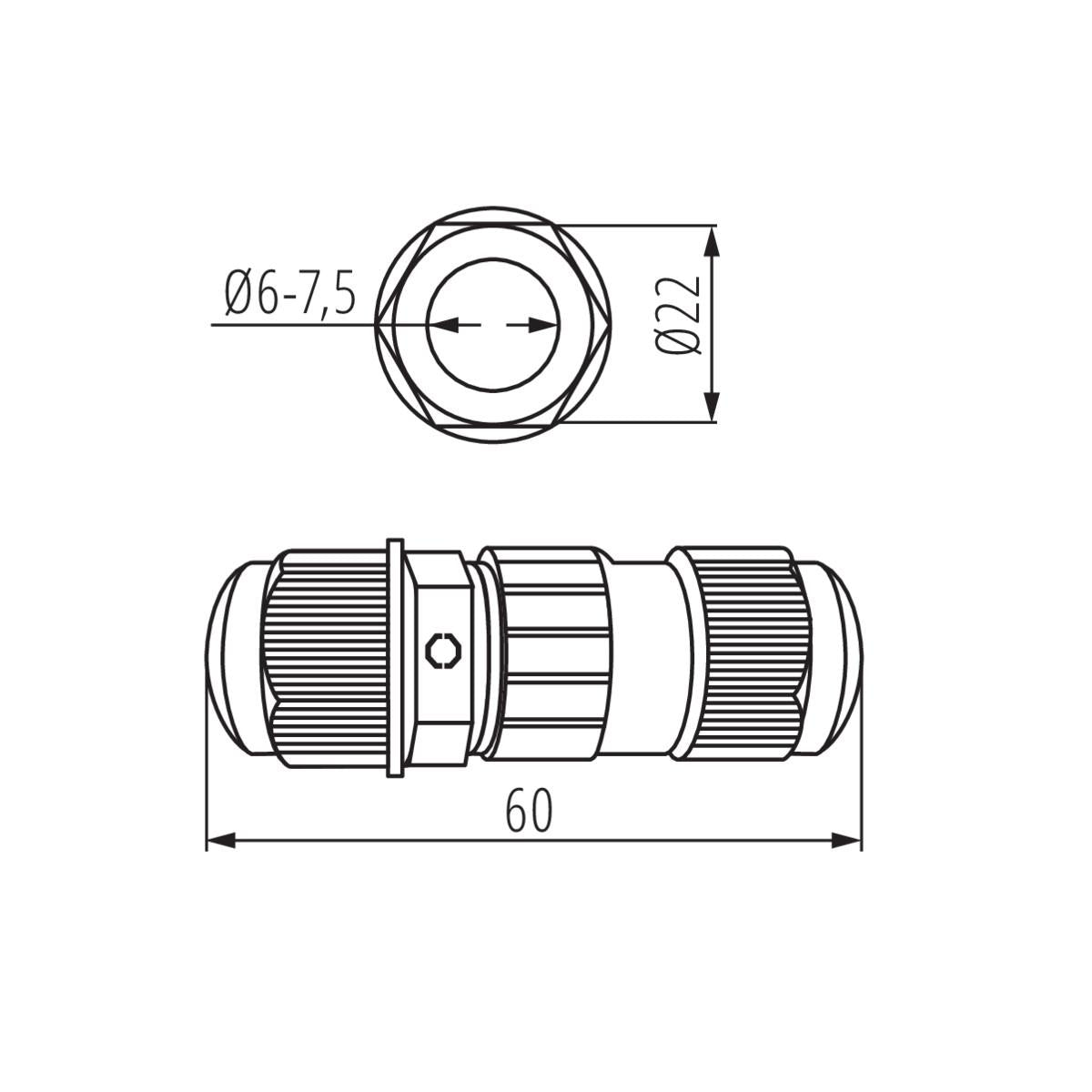 KONEKTOR IQ-LED FL QC I 3X1MM2 - KANLUX