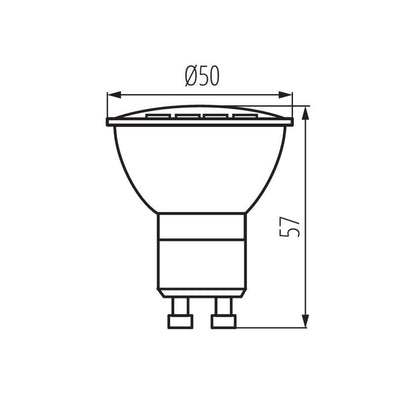 LAMPA LED GU10 N LED 8W-CW - KANLUX