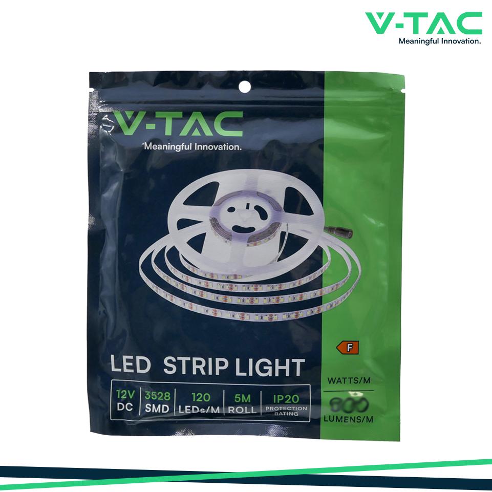 LED STRISCIA SMD3528 120 LEDS HIGH LUMEN 6400K IP20