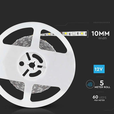 LED STRISCIA 5050 60 LEDS 12V IP20 RGB + 3000K