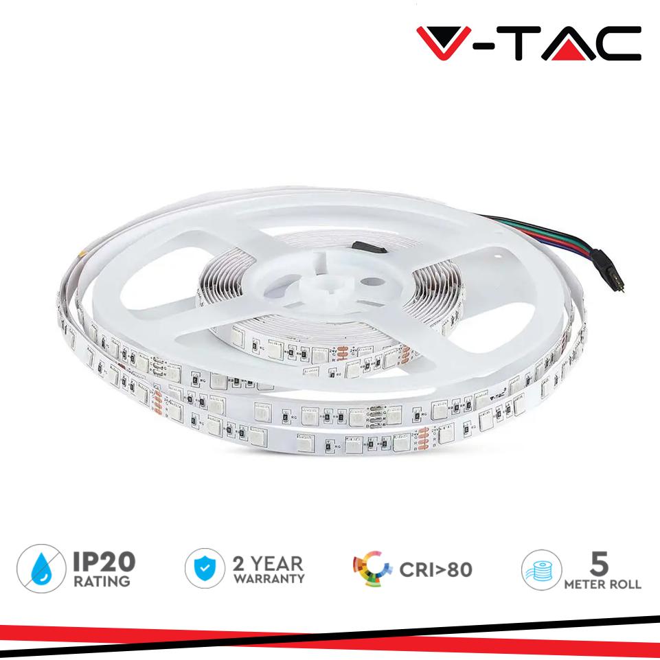 LED STRISCIA SMD5050 60 LEDS 24V RGB IP20