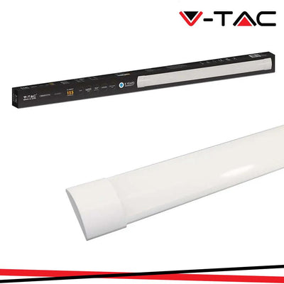 30W LED PLASTICA PLAFONIERA 120CM FAST CONNECT & CABLE 155 LM/W 3000K
