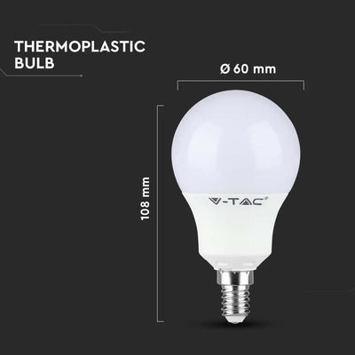 LED LAMPADINA SAMSUNG CHIP 8.5W E14 P45 PLASTICA 4000K