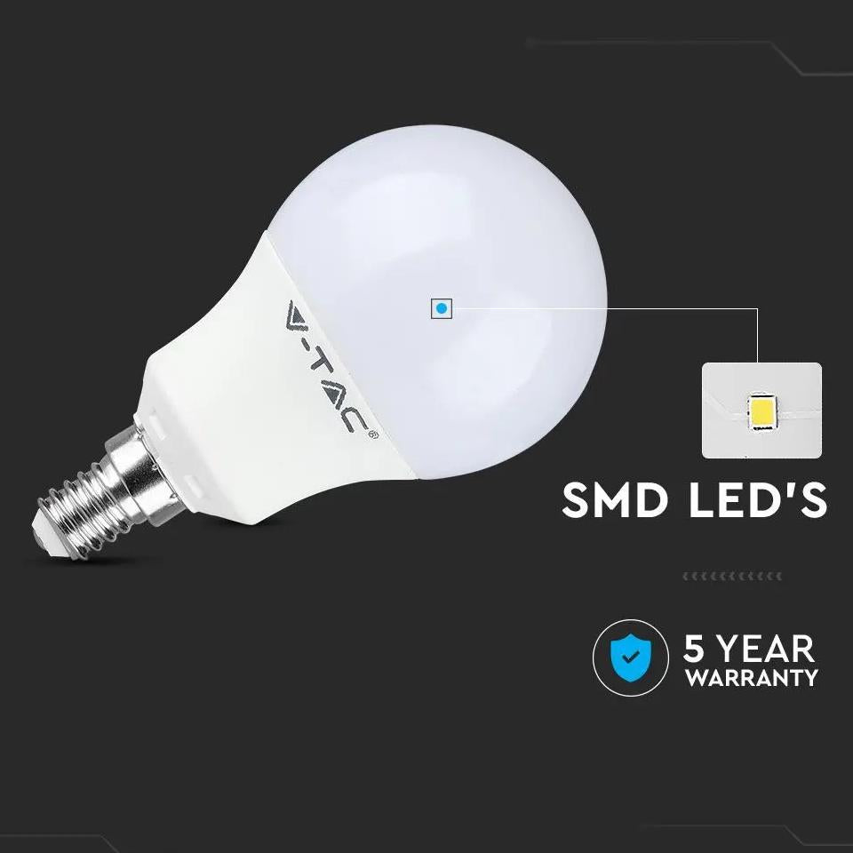 LED LAMPADINA SAMSUNG CHIP 8.5W E14 P45 PLASTICA 4000K