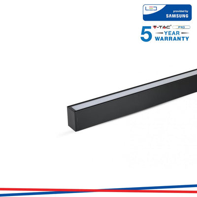 LED SOSPENSIONE LINEARE SAMSUNG CHIP 40W  CORPO NERO 4000K 1200X35X67MM