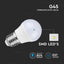 LED LAMPADINA SAMSUNG CHIP 6.5W E27 G45 PLASTICA 6000K