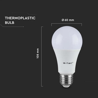 LED LAMPADINA 8.5W E27 A60 THERMOPLASTICA 4000K