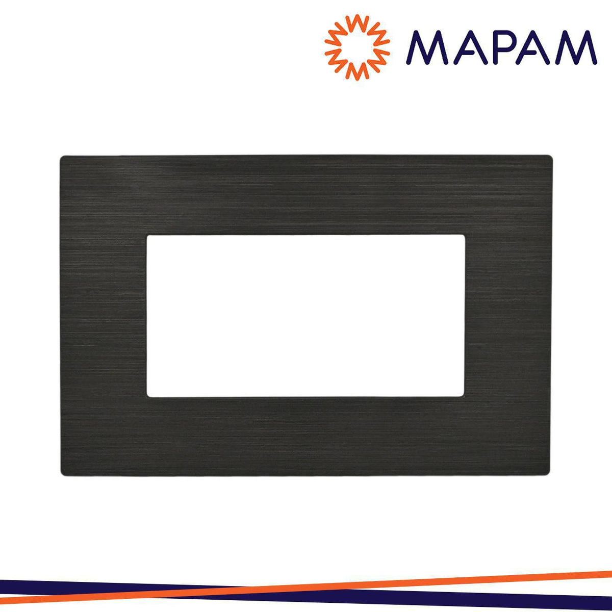PLACCA TECNOPOLIMERO SPAZZOLATO M5004SL-2 JOY 4P NERO