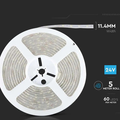 LED STRISCIA 5050 60 LEDS 24V IP65 6500K