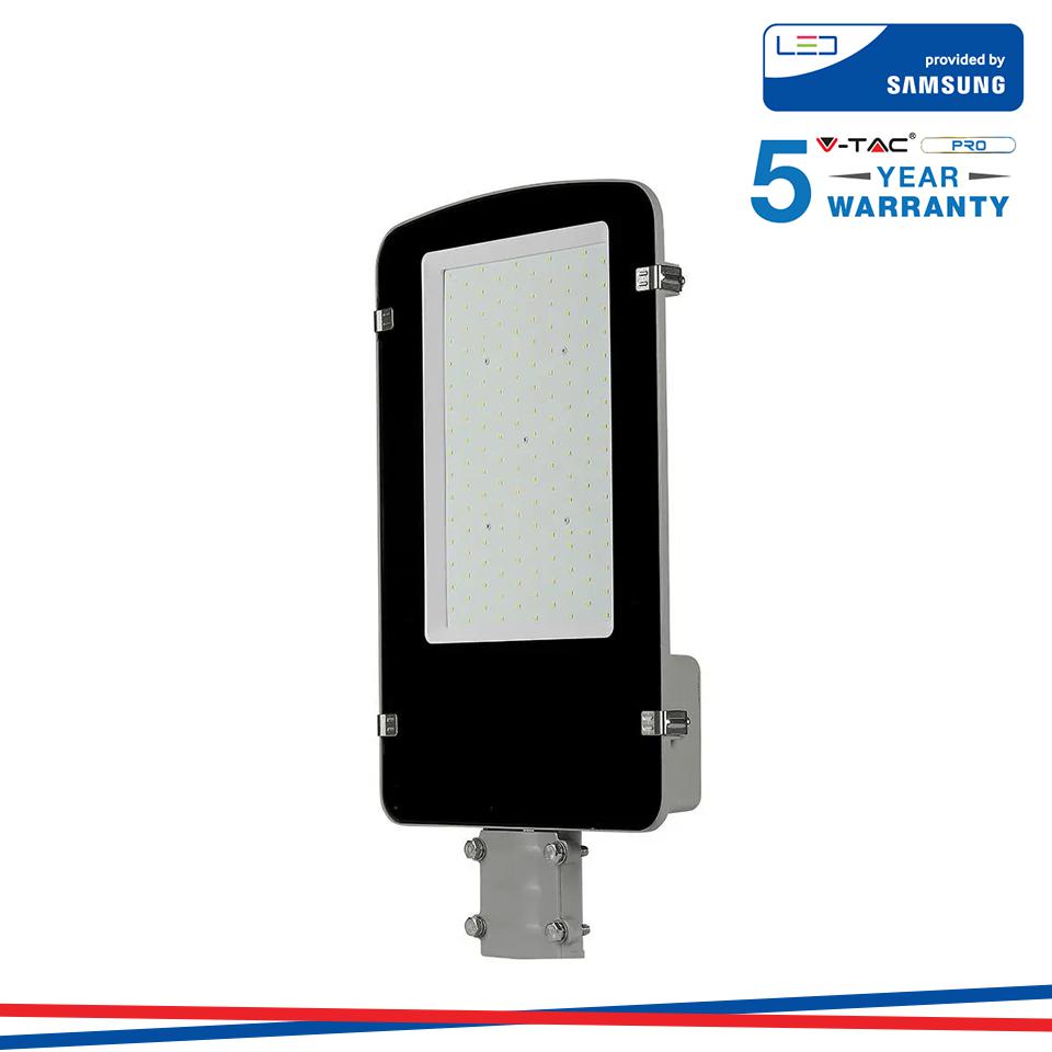 LED ARMATURA STRADALE SAMSUNG CHIP A++ 5 ANNI WARRANTY 100W CORPO GRIGIO 6500K