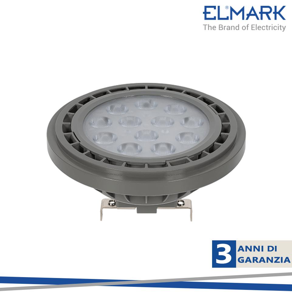 LED LAMPADA AR111 HIGH POWER 11W G53 220V AC BIANCO CALDO DIMMERABILE