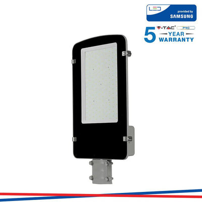 LED ARMATURA STRADALE SAMSUNG CHIP A++ 5 ANNI WARRANTY 100W CORPO GRIGIO 4000K