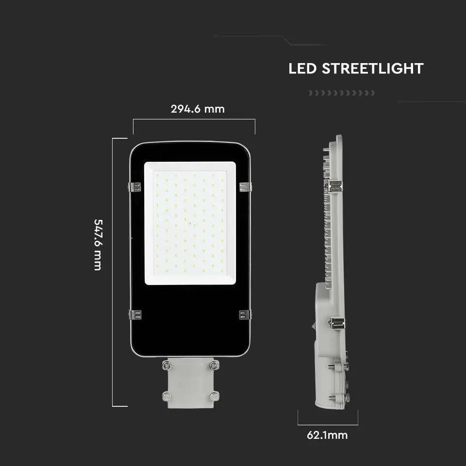 LED ARMATURA STRADALE SAMSUNG CHIP A++ 5 ANNI WARRANTY 100W CORPO GRIGIO 4000K