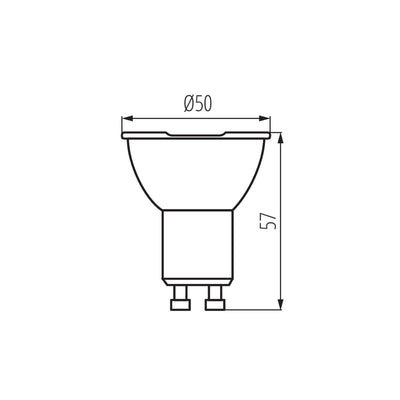 LAMPADINA LED IQ-LED GU10 6,5W-NW - KANLUX