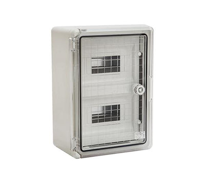 QUADRO IN PLASTICA ABS PP 3112 18 MODULI IP 65 - PORTA TRASPARENTE