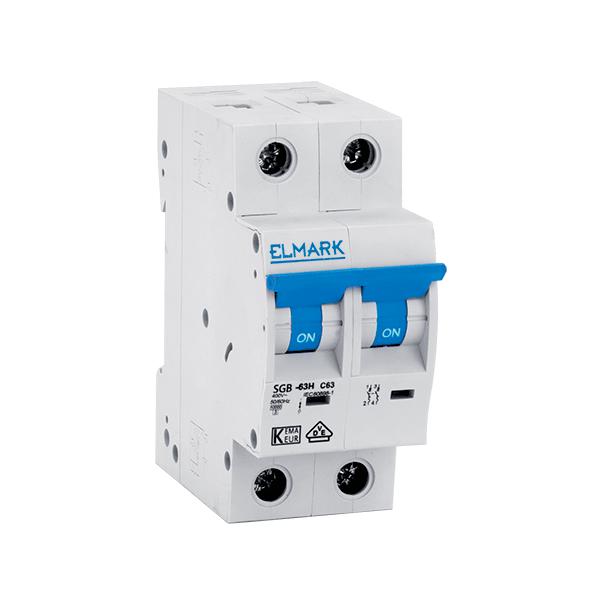 INT. MAGNETOTERMICO C63A 6KA C62N 2P CURVA C