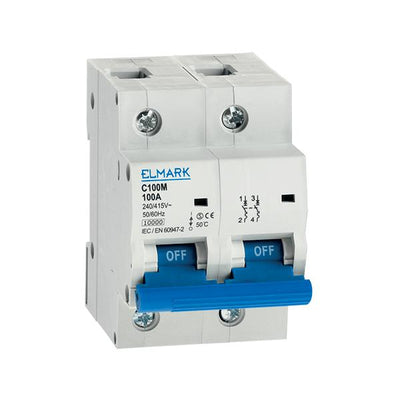 INT. MAGNETOTERMICO C100A 10KA C100M 2P CURVA C