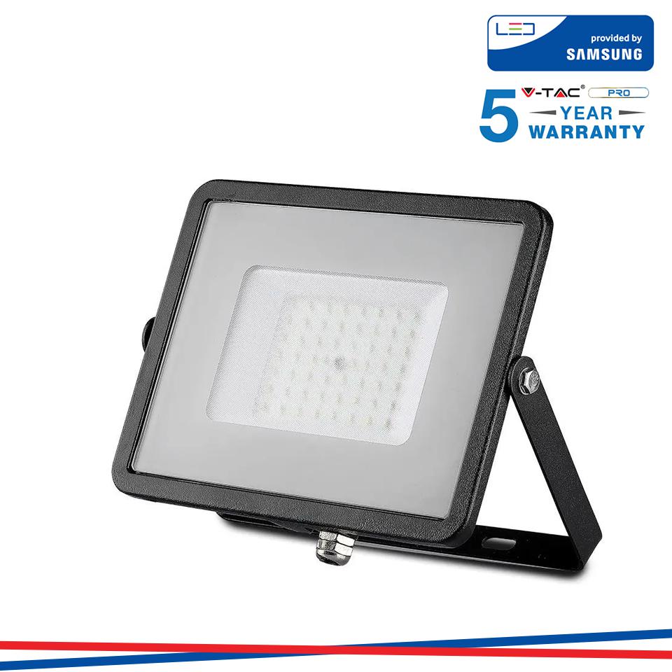 50W LED PROIETTORE SMD SAMSUNG CHIP CORPO NERO 4000K