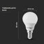 LED LAMPADINA 4.5W E14 P45 6500K 3PCS/PACK