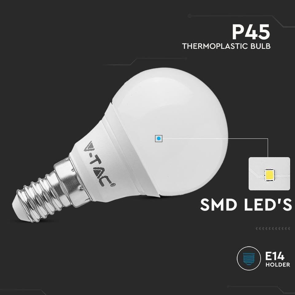 LED LAMPADINA 4.5W E14 P45 6500K 3PCS/PACK