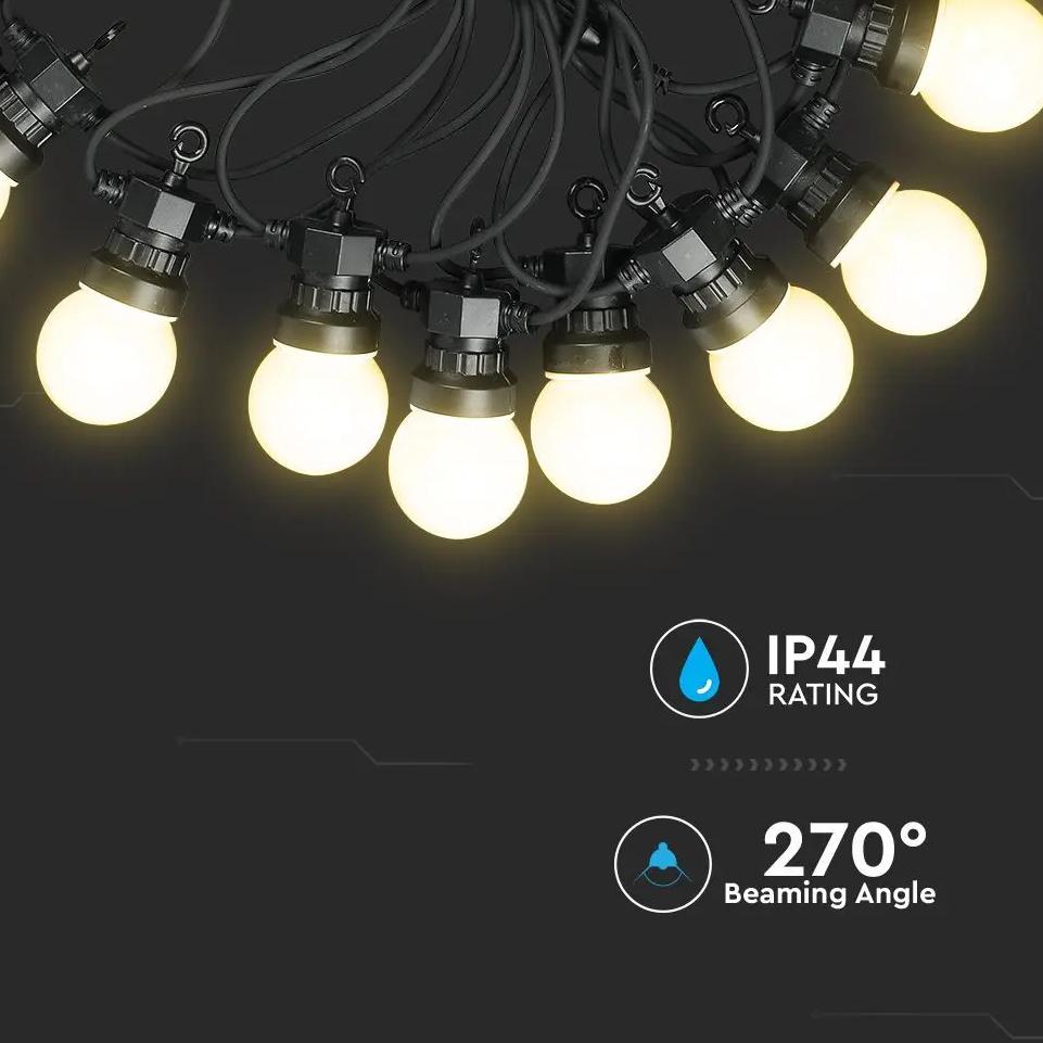 0.5W LED STRING LIGHT 10M 20  EU 6000K