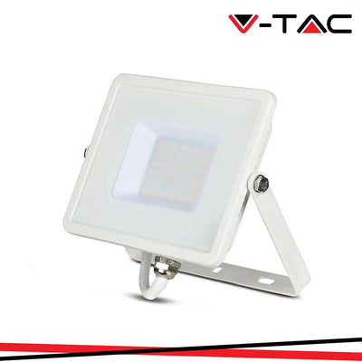 30W LED PROIETTORE SMD SAMSUNG CHIP G2 CORPO BIANCO 4000K