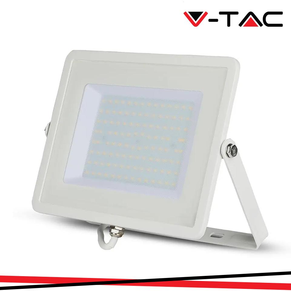 100W LED PROIETTORE SMD SAMSUNG CHIP G2 CORPO BIANCO 3000K