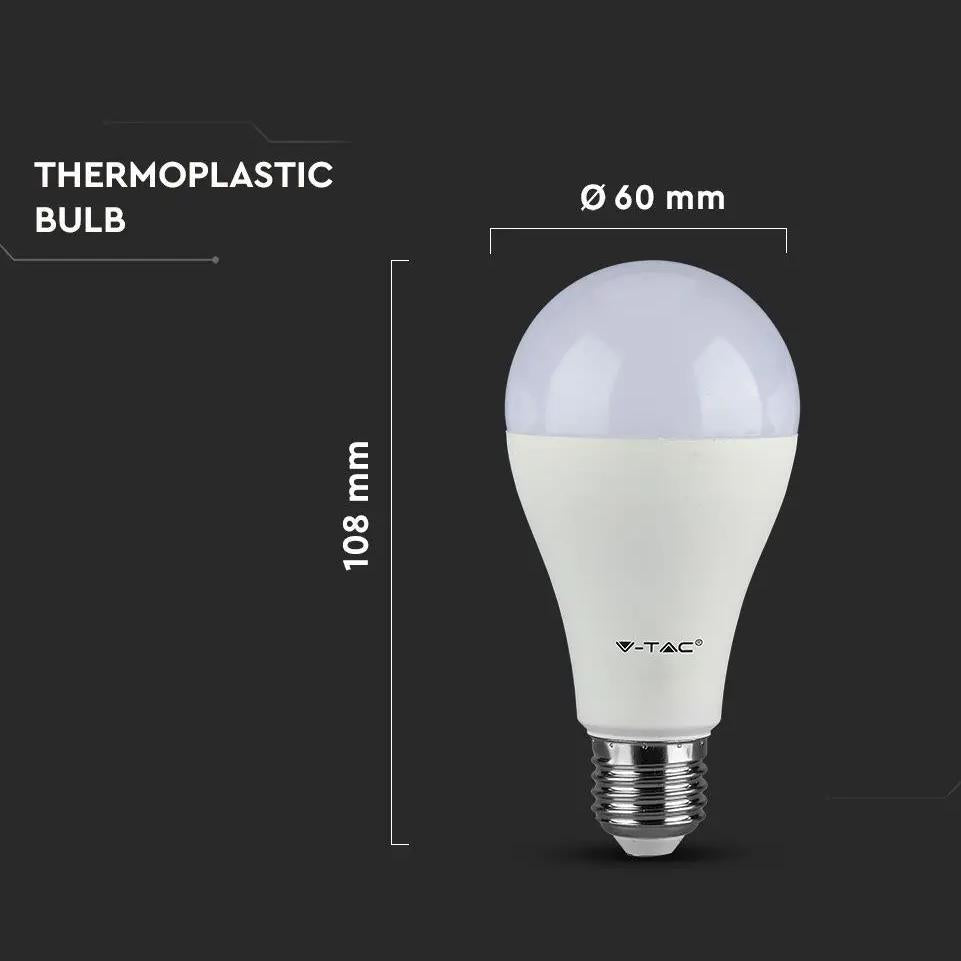 LED LAMPADINA 8.5W E27 A60 THERMOPLASTICA 4000K 3PCS/PACK