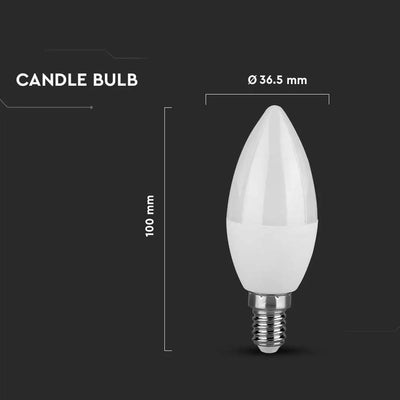 LED LAMPADINA 4.5W E14 CANDELA 3000K