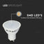 LED LAMPADINA 4.5W GU10 SMD WHITE PLASTICA MILKY COVER 4000K