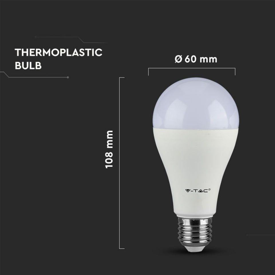 LED LAMPADINA 8.5W E27 A60 THERMOPLASTICA 6500K 3PCS/PACK