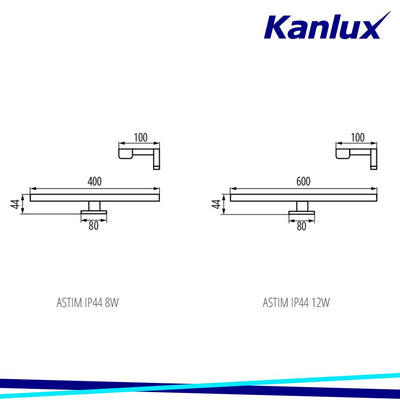 OPRAWA MEBLOWA LINIOWA LED ASTIM IP44 12W-NW-C - KANLUX