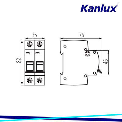 WY  .NADPR  DOWY KMB6-C16/2 - KANLUX