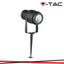 12W LED PICCHETTO DA GIARDINO LAMP CORPO NERO 4000K