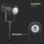 12W LED PICCHETTO DA GIARDINO LAMP CORPO NERO 4000K