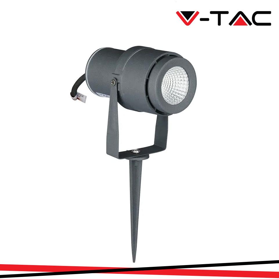 12W LED PICCHETTO DA GIARDINO LAMP GREY BODY 3000K