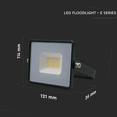 20W LED PROIETTORE SMD G2 E-SERIES CORPO NERO 4000K