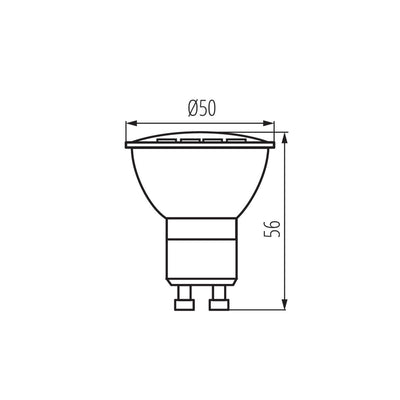 LAMPADINA LED TOMIV2 4,9W GU10-WW - KANLUX