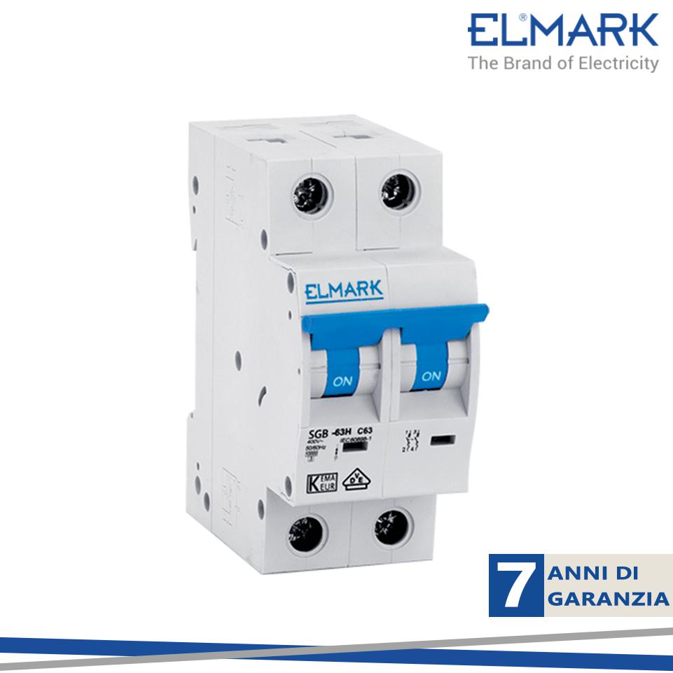 INT.MAGNETOTERMICO MCB C6A 6KA C62N 2P CURVA C