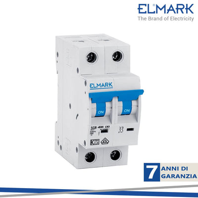 INT.MAGNETOTERMICO MCB C6A 6KA C62N 2P CURVA C