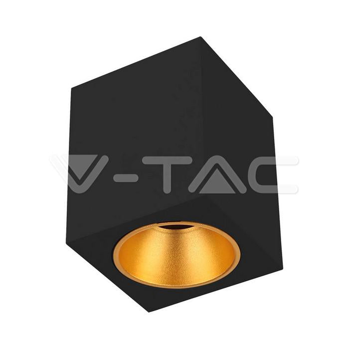 SURFACE MOUNTED GU10 FITTING QUADRATO NERO