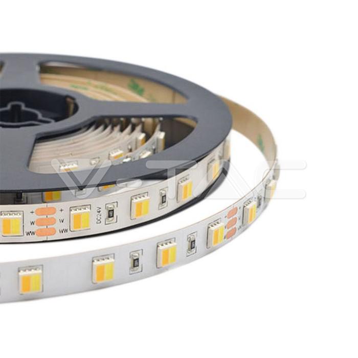 LED STRISCIA SMD2835 120 LED 24V IP65 3 IN 1