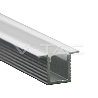 LED STRISCIA MOUNTING KIT WITH DIFFUSER RECESSED 2000X12.4X9MM